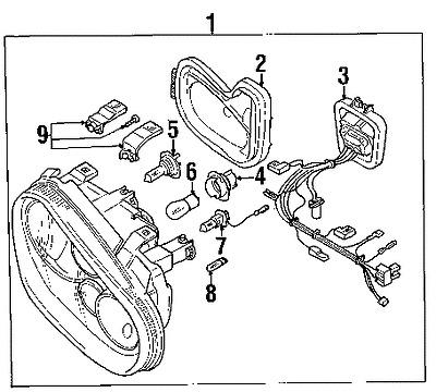 Volkswagen n10475902 genuine oem factory original exterior bulbs