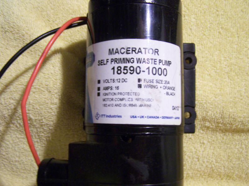 MACERATOR - SELF PRIMING WASTE PUMP - EXCELLENT CONDITION, US $175.00, image 2