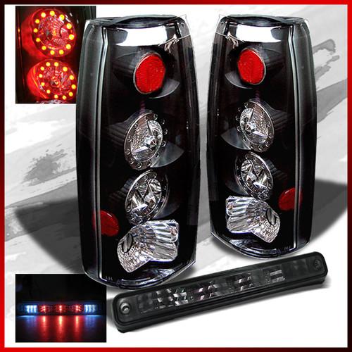 88-98 C/K C10 Pickup Sierra Silverado LED Tail Lights+Smoked LED 3Rd Brake Lamp, US $79.99, image 1