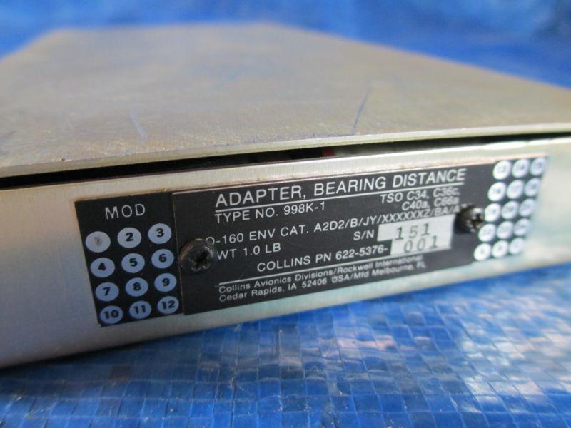 Collins Bearing Distance Adapter P/N: 622-5376-001 Type 998K-1, US $249.99, image 3