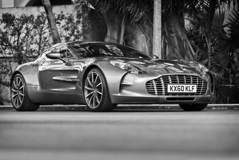 Aston martin one-77 hd poster one77 super car b&w print multiple sizes available