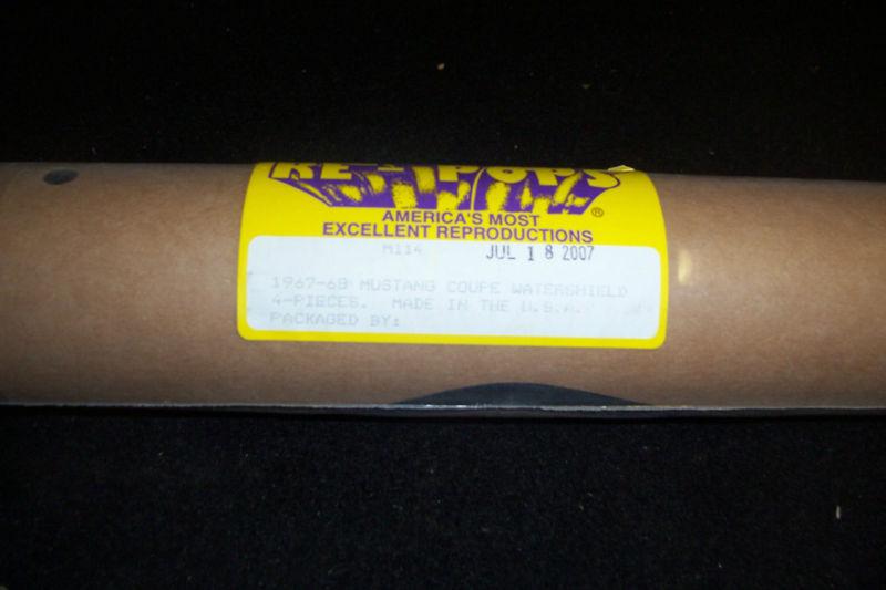 67 68 Ford Mustang Coupe Watershield 4 Piece Kit M114 Re-Pops Hot Rod Restore, US $14.95, image 2