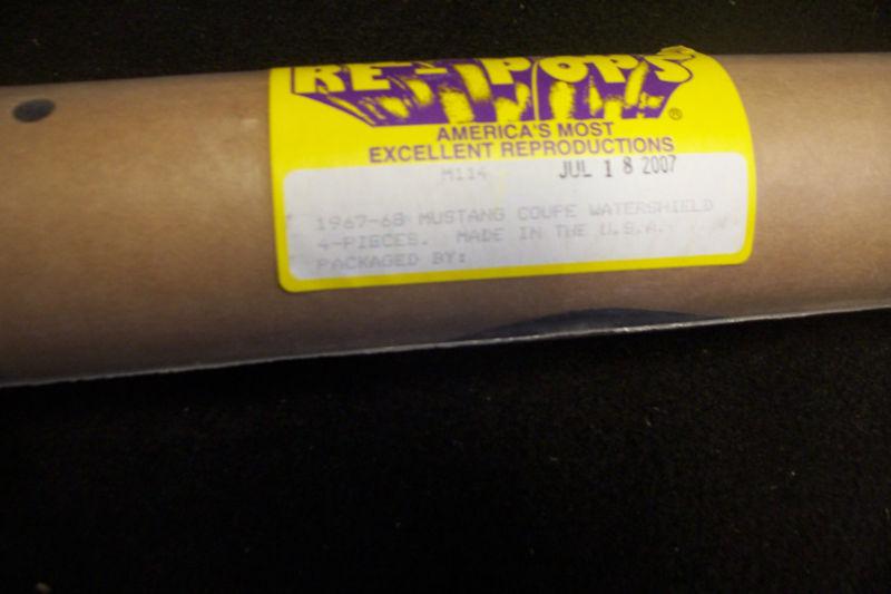 67 68 Ford Mustang Coupe Watershield 4 Piece Kit M114 Re-Pops Hot Rod Restore, US $14.95, image 3