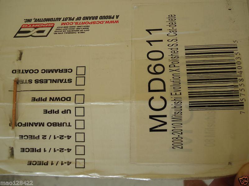 DC sport 80mm Downpipe Lancer Evolution EVO X 4B11, US $110.00, image 2