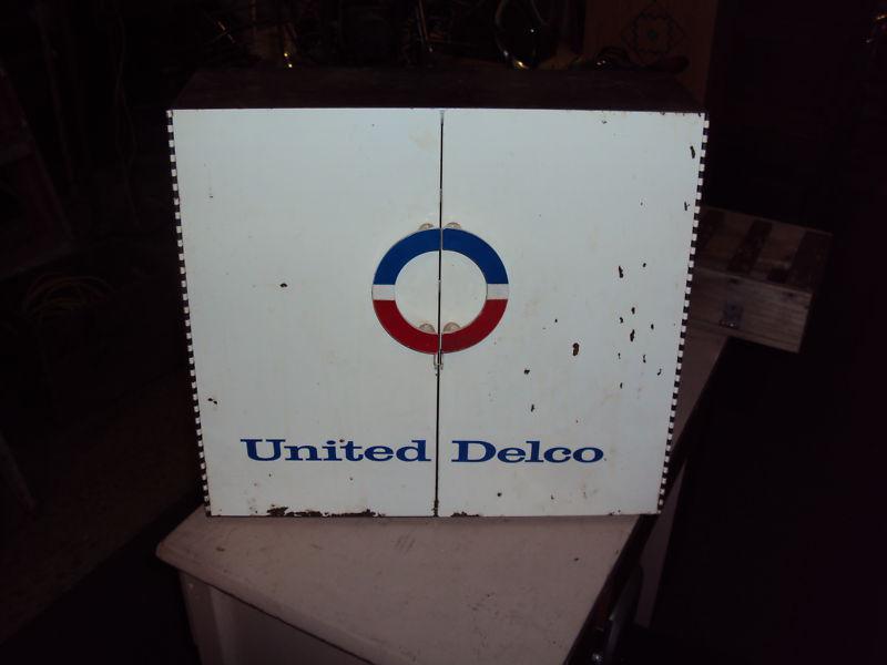 Vintage rare accessory "gm ac united delco remy tune-up cabinet (all original) 