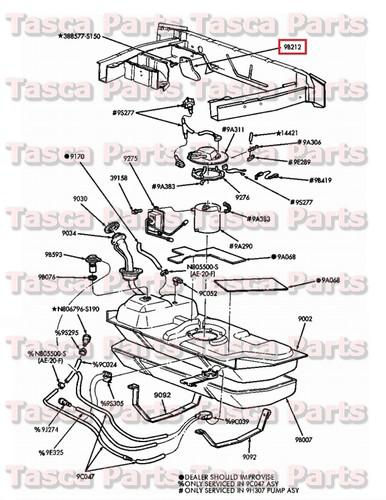 New oem fuel tank heat shield 3.9l v6 12v ohv 4.6l v8 32v 2001-2004 ford mustang