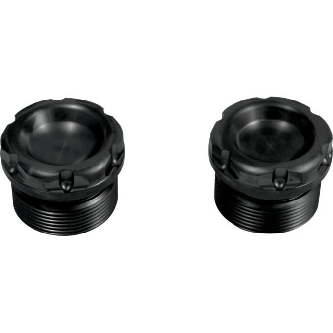 Todd's cycle fc-1004 fork tube caps black harley 39mm