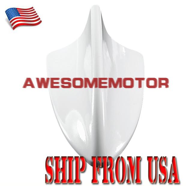 Us decor ivory weatherproof white shark fin style roof top mount antenna base