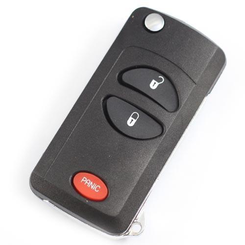 Chrysler pt cruise flip key remote keyless entry fob case shell 3 buttons - cy3f