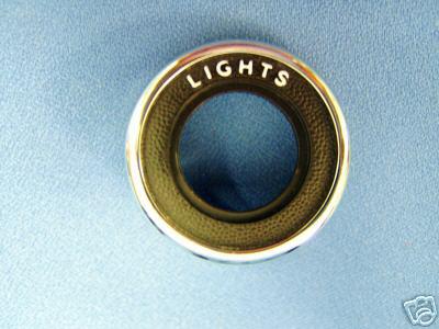 1969 1970 mustang dash knob switch bezel - headlight
