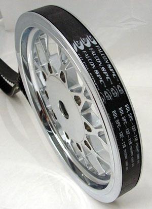 Bdl goodyear falcon spc 1" wide rear drive belt 132 tooth for harley