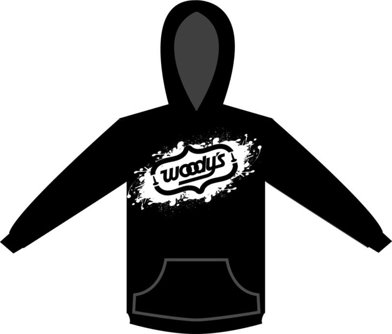 Woodys cutout hoody large