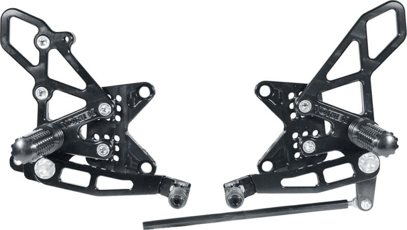 Vortex adjustable rear set version 2 - black  rs273k
