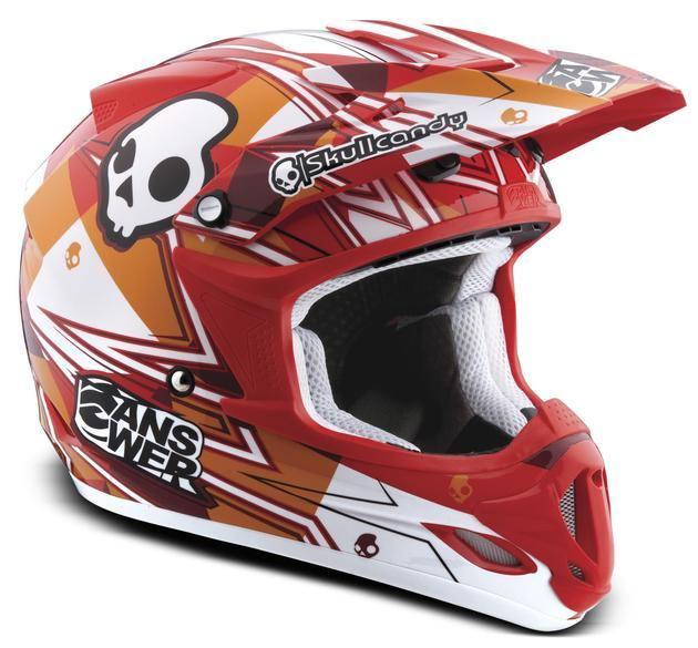 Answer racing a12 comet skullcandy mx motorcycle helmet red 2xl/xx-large