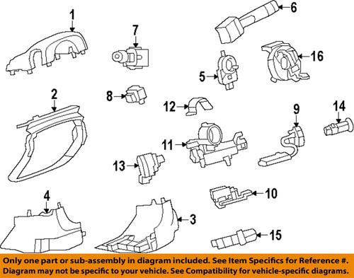 Gm oem 20869121 switch, ignition lock & tumbler/ignition lock cylinder
