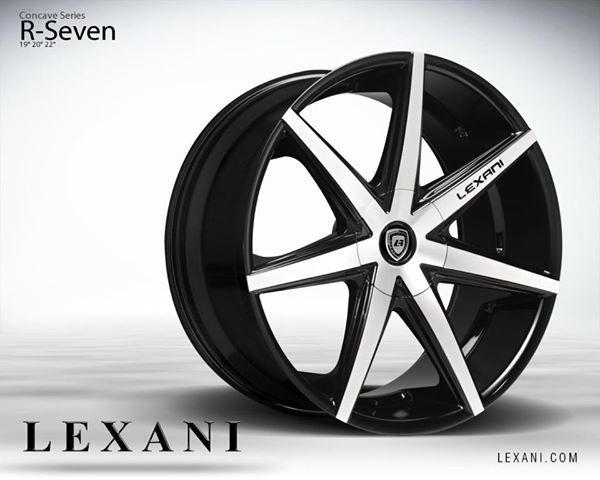 19" lexani r7 chrome black machine wheels tires audi a4 a6 a8  2010 2011