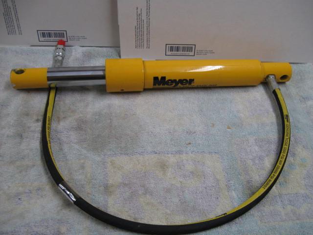 New meyer snow plow angle cylinder 07968 & hose 22461- piston ram is 1.5" x 10"