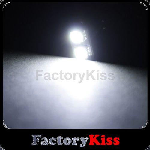 Gau 2 car bulbs canbus error free t10 194 w5w 2-led smd top shine white light 
