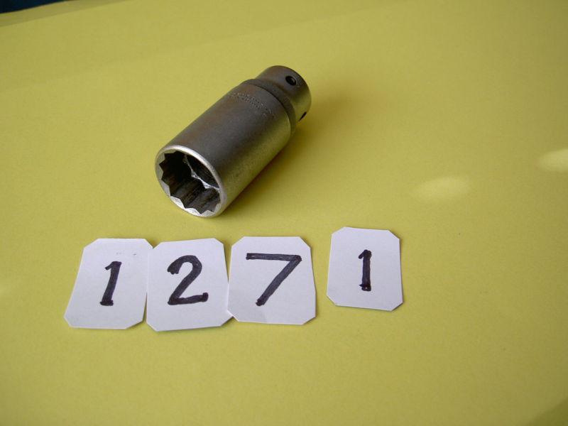  hazet #4555, vw, bmw, mb, toyota, 1/2"dr.deep 27mm.socket, for diesel injector.