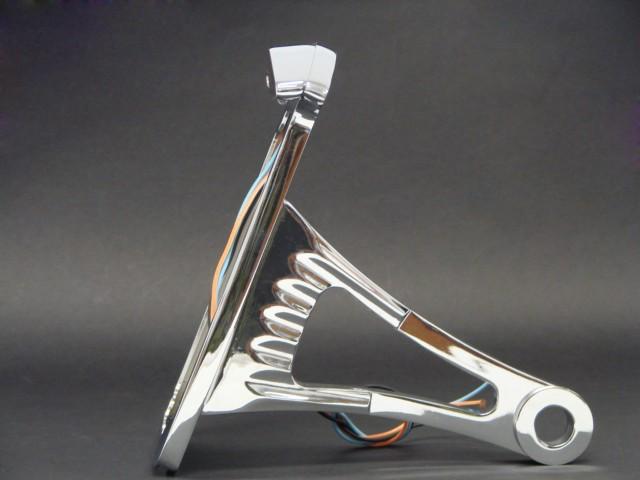 Chrome Side Mount Vertical License Plate Tail brake light for Harley Softail Tag, US $34.95, image 4