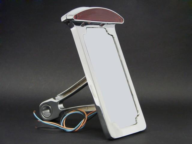 Chrome Side Mount Vertical License Plate Tail brake light for Harley Softail Tag, US $34.95, image 5