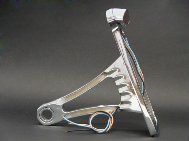 Chrome Side Mount Vertical License Plate Tail brake light for Harley Softail Tag, US $34.95, image 6