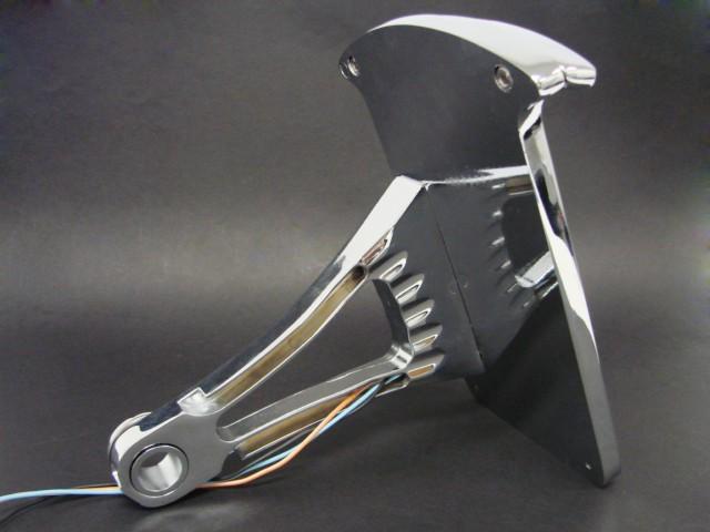 Chrome Side Mount Vertical License Plate Tail brake light for Harley Softail Tag, US $34.95, image 7