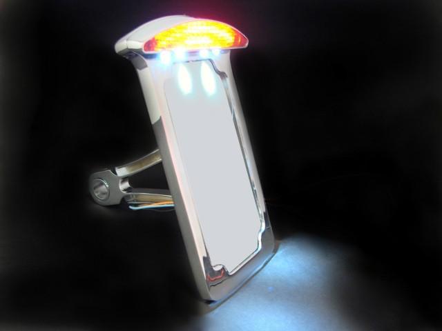 Chrome Side Mount Vertical License Plate Tail brake light for Harley Softail Tag, US $34.95, image 10