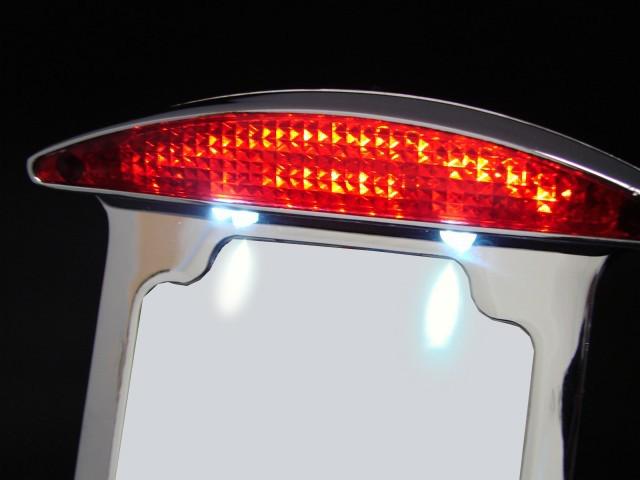 Chrome Side Mount Vertical License Plate Tail brake light for Harley Softail Tag, US $34.95, image 11