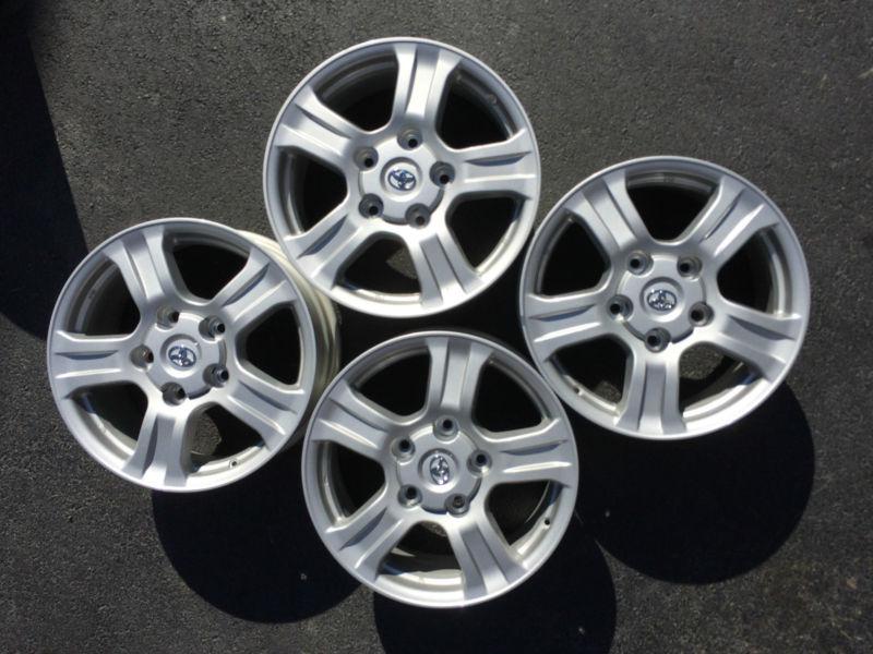 Toyota tundra\sequoia factory oem painted silver 18" wheels rims 69517 (set - 4)