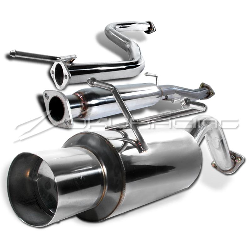 1992-1995 honda civic 3dr hatchback polished muffler catback exhaust