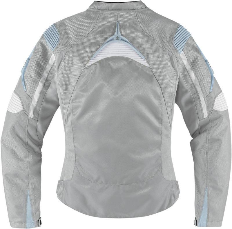 Icon Womens Contra Silver Textile Jacket 2013 Motorcycle Black, US $225.00, image 2