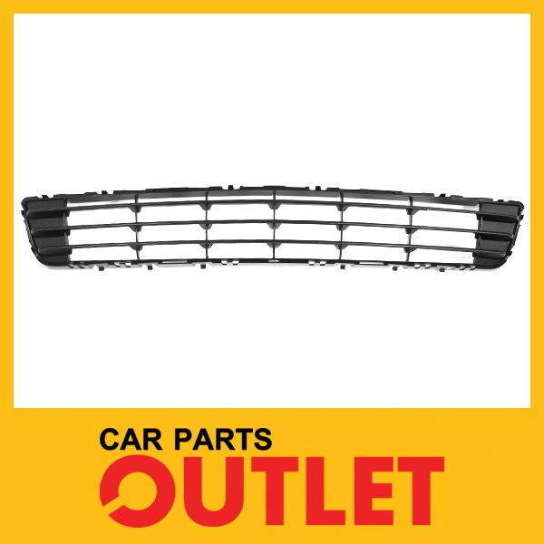 06-08 chevy malibu front bumper lower grille black center cover cross fin insert