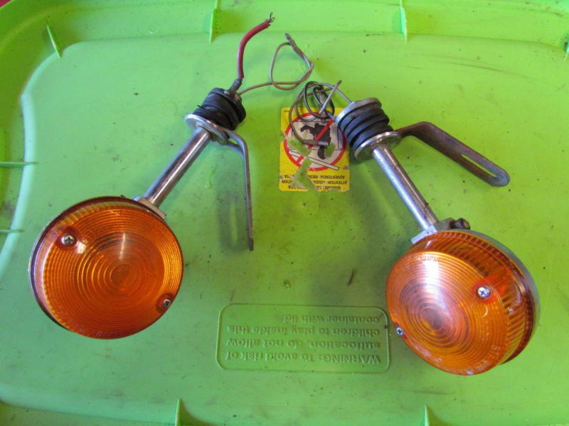 1977 kawasaki kz650 kz 650 b l/r front turnsignals 18,680 miles! free shipping!