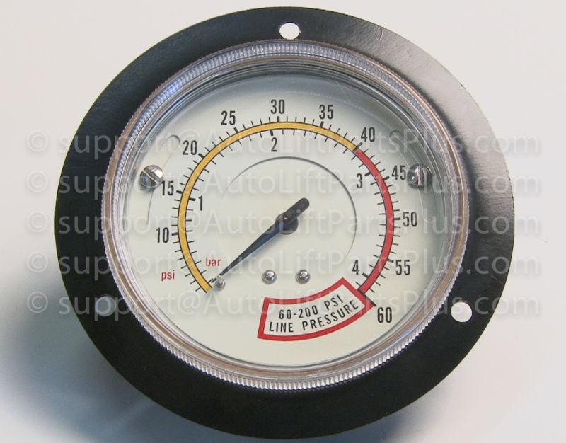 Flange mount air inflation gauge for coats tire changers - new