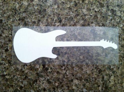 Guitar music band instrument vinyl decal sticker laptop car truck