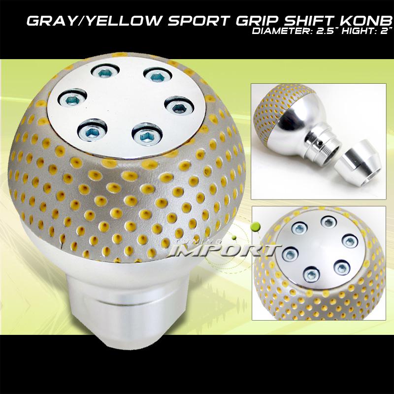 Buy GARY/YELLOW RACING GEAR SHIFT KNOB DODGE NEON PLYMOUNT in Best