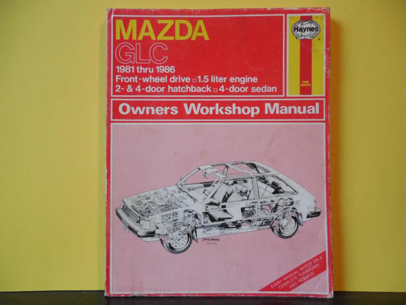 Haynes auto manual, mazda  glc. 1981-1986