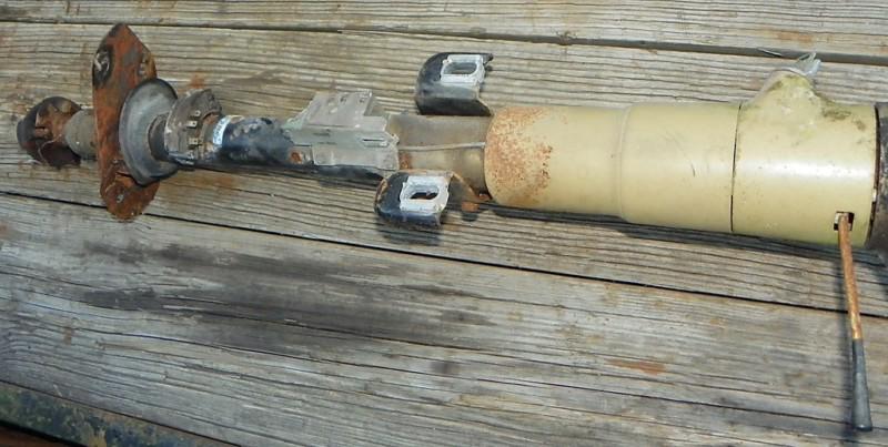 1969 camaro firebird trans am floor shift steering column w/key