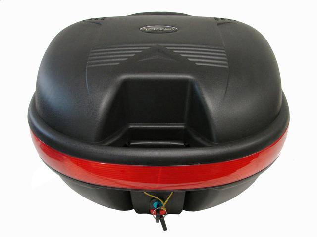 Universal matte black detachable motorcycle dual sport luggage trunk top case