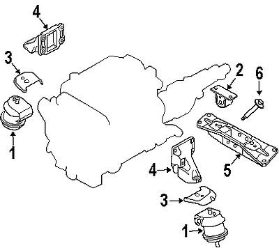Infiniti 11220am600 genuine oem factory original mount