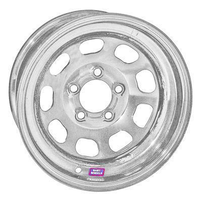 Bart wheels stock car standard weight silver wheel 15"x8" 5x4.75" bc set of 2