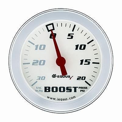 Equus 8257 boost/vacuum gauge - white