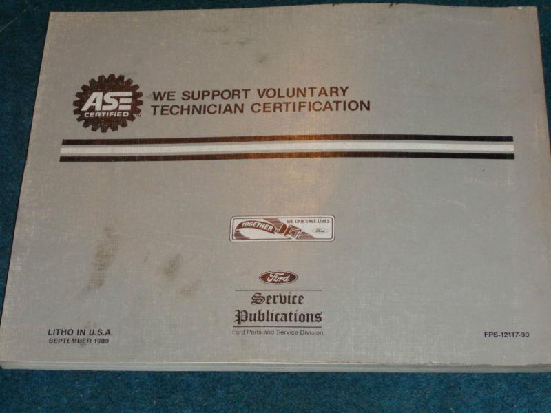 1990 FORD ESCORT / WIRING & VACUUM DIAGRAM SHOP MANUAL / ORIGINAL BOOK, US $19.50, image 4