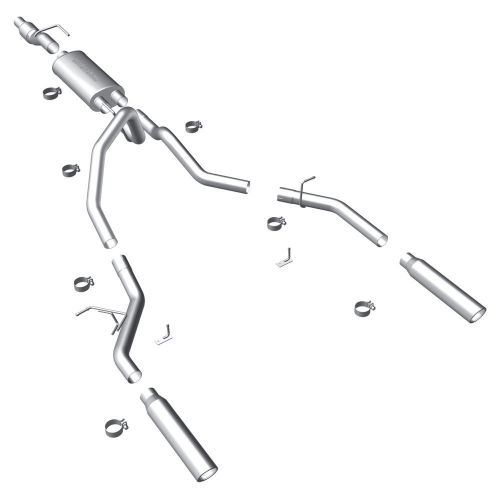 Magnaflow 15087 cat-back 3" performance exhaust system dual-outlet stainless