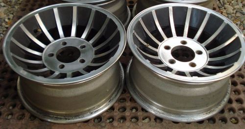 Pair of 2 aluminum 14 x 7 - 5 on 4.5 trailer rims / wheels 5 lug lugs bolt bolts