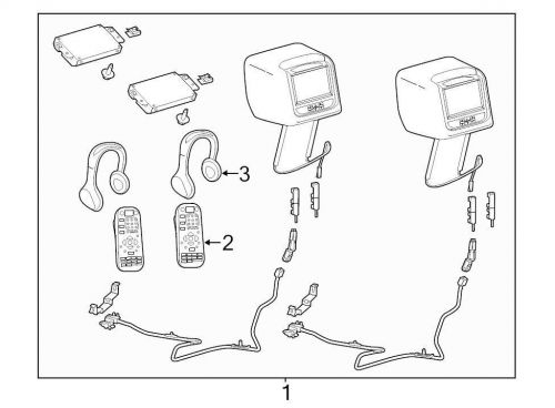 Ford oem video monitor vca8z10e947ad image 1