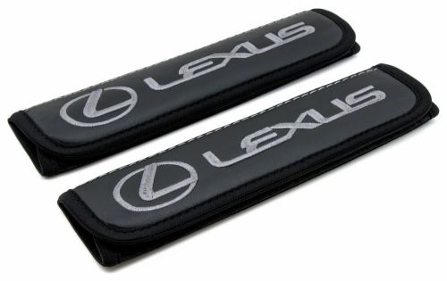 Leather car seat belt shoulder pads covers cushion for lexus 2pcs