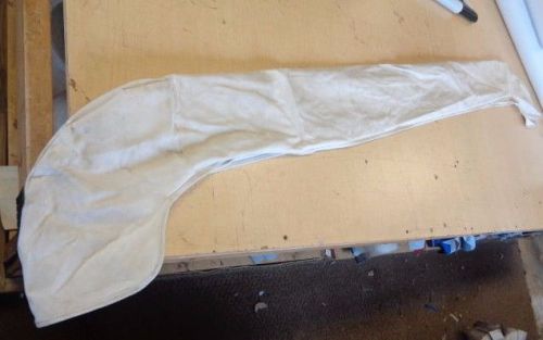 Bimini boot white canvas with white zipper 91" x 8" marine boat