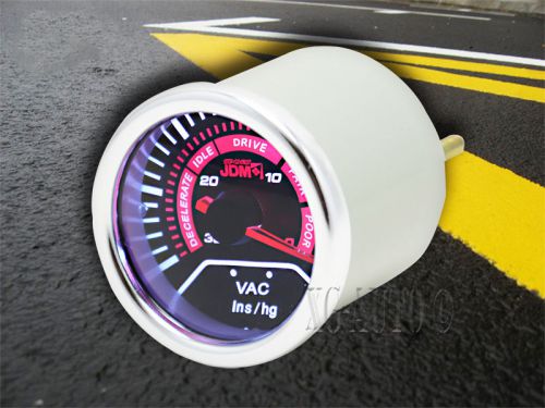 2&#034; / 52 mm led display vac vacuum gauge meter w/ smoked lens for audi